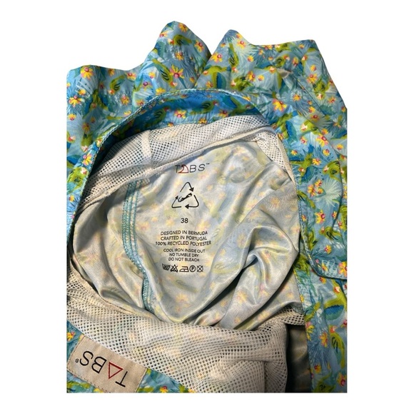 Tabs Tropical All Over Parrot Print Swim Trunks Size 38 EF2 - Picture 4 of 5